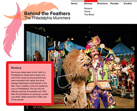 Philadelphia Mummers Interface: History