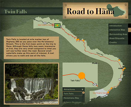 Road to Hana Interactive Map