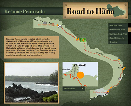 Road to Hana Interactive Map